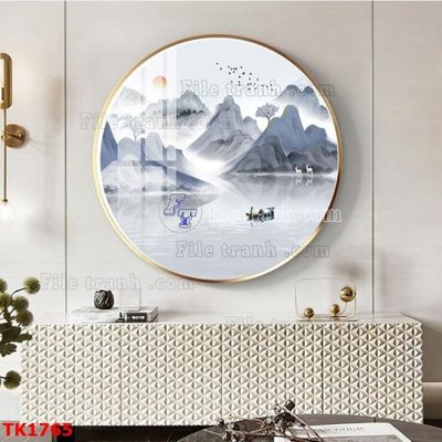 File gốc File bộ tranh treo tráng gương TK1765 (phong cách) tối giản