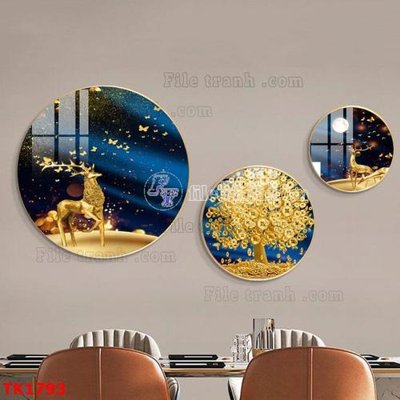 File PSD in ấn File bộ tranh treo tráng gương TK1793 (chất lượng cao)
