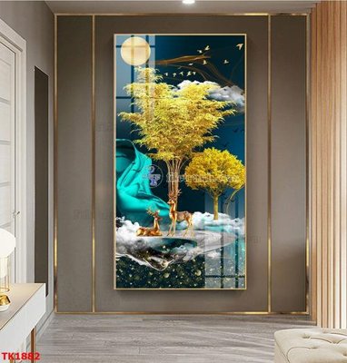 File gốc File bộ tranh treo tráng gương TK1882 (in mica) làm quà tặng