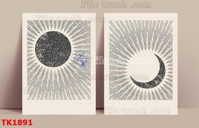 File ảnh File bộ tranh treo tráng gương TK1891 (gốc) in decal dán tường