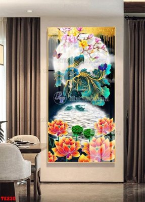 Download file gốc File tranh hiện đại pha lê gương hot TK230 (in lụa) nghệ thuật