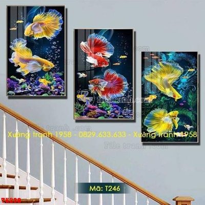 File in lụa File tranh hiện đại pha lê gương hot TK238 (phong cảnh) File tranh hiện đại pha lê gương hot TK238