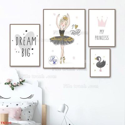 Tải file File tranh bộ in tráng gương hiện đại TK516 (ảnh gốc) in tranh kính