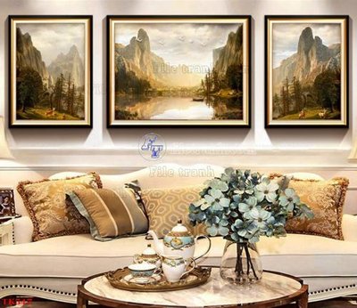 File gốc File tranh bộ in tráng gương hiện đại TK547 (in tráng gương) ốp tường