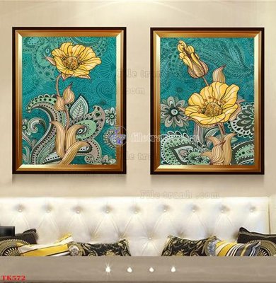 Download file gốc File tranh bộ in tráng gương hiện đại TK572 (in mica) logo