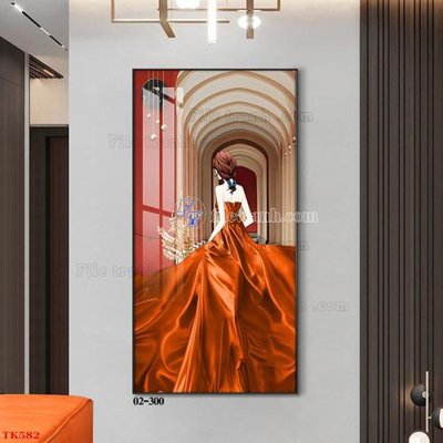 File gốc File tranh bộ in tráng gương hiện đại TK582 (cho in ấn) độc quyền