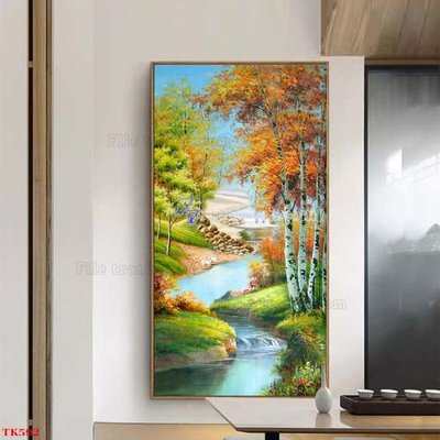 File tranh File tranh bộ in tráng gương hiện đại TK592 (gốc) in film