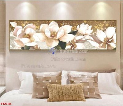 File gốc File tranh bộ in tráng gương hiện đại TK618 (in lụa) trang trí tường