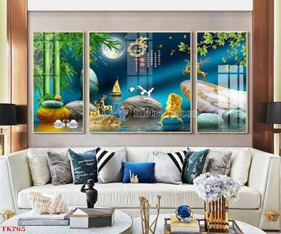Tải file gốc File tranh bộ in tráng gương hiện đại TK765 (in bạt) quảng cáo