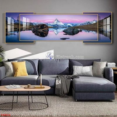 File gốc File tranh bộ in tráng gương hiện đại TK824 (vector) cho in ấn