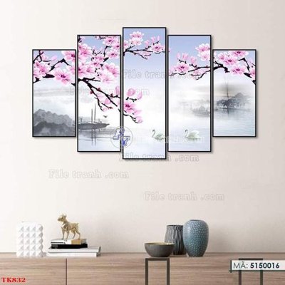 File gốc File tranh bộ in tráng gương hiện đại TK832 (cho in ấn) từ kho Filetranh