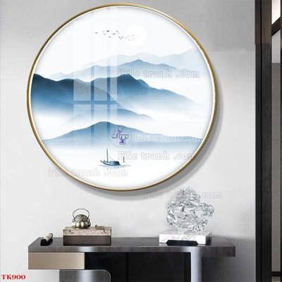 File gốc File tranh bộ in tráng gương hiện đại TK900 (in mica) trang trí