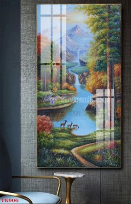 File gốc File tranh bộ in tráng gương hiện đại TK906 (chuẩn CMYK) cho nhà in