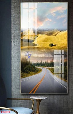 File tranh File tranh bộ in tráng gương hiện đại TK907 (gốc) in vải canvas