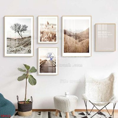 File PSD File tranh bộ in tráng gương hiện đại TK915 (gốc) cho in quảng cáo