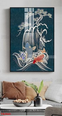 Tải file gốc in lụa File tranh bộ in tráng gương hiện đại TK960 siêu nét