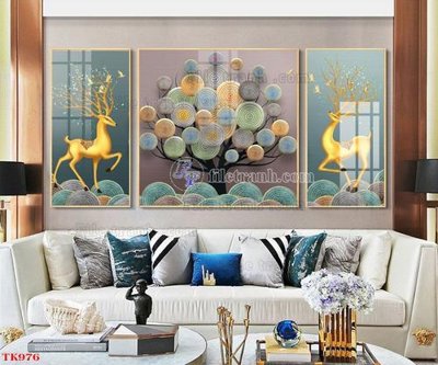 File gốc File tranh bộ in tráng gương hiện đại TK976 (vector) cho in ấn