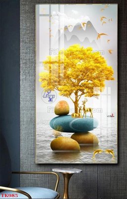 File gốc File tranh bộ in tráng gương hiện đại TK985 (cho in ấn) từ Filetranh.com