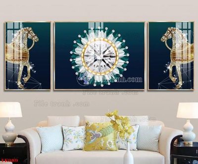 File gốc File tranh bộ in tráng gương hiện đại TK989 (in mica) làm quà tặng