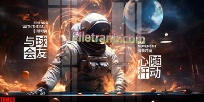 File tranh gốc File tranh decor treo quán bida bi a BILLARD TKM23 (bản quyền) Filetranh.com