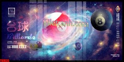 File in ấn File tranh decor treo quán bida bi a BILLARD TKM35 (bản gốc) cao cấp