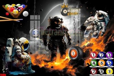 File gốc File tranh decor treo quán bida bi a BILLARD TKM6 (cho in ấn) từ Filetranh.com