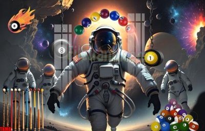 File tranh gốc in trần nhà File tranh decor treo quán bida bi a BILLARD TKM8 3D