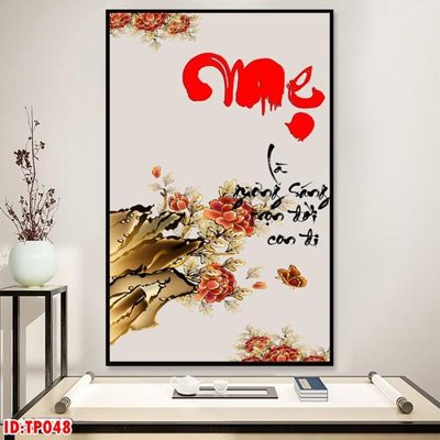 File tranh File tranh thư pháp TP048 (ảnh gốc) in trần 3D