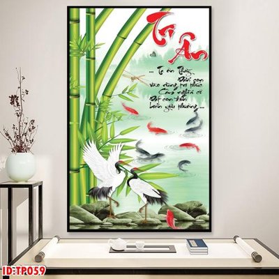 File ảnh File tranh thư pháp TP059 (gốc) cho trang trí nhà hàng