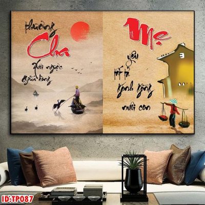 File tranh File tranh thư pháp TP087 (ảnh gốc) in trần nhà