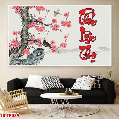 File in ấn File tranh thư pháp TP089 (bản gốc) cao cấp