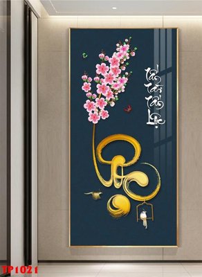 Download file File tranh thư pháp TP1021 (gốc) in mica ốp bếp