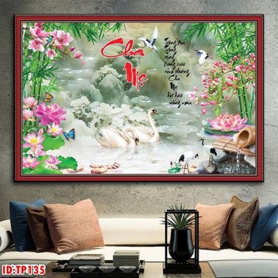 File in lụa File tranh thư pháp TP135 (chất lượng cao) File tranh thư pháp TP135