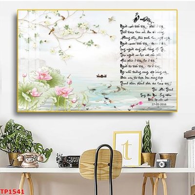 File in lụa File tranh thư pháp TP1541 (phong cảnh) File tranh thư pháp TP1541
