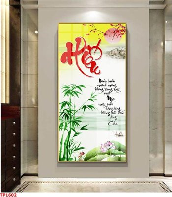 File ảnh File tranh thư pháp TP1602 (gốc) in poster