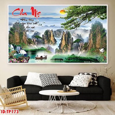 File tranh quảng cáo File tranh thư pháp TP173 (file gốc) chuyên nghiệp