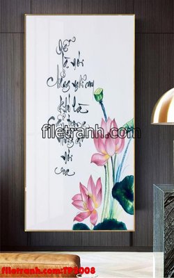 Ảnh gốc File tranh thư pháp TP2008 (siêu chi tiết) để in ấn