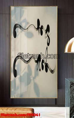 File gốc File tranh thư pháp TP2041 (phong cách) tối giản