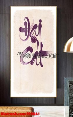 Tải file File tranh thư pháp TP2061 (ảnh gốc) độ phân giải 300dpi