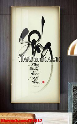 File ảnh File tranh thư pháp TP2087 (gốc) in backdrop sự kiện