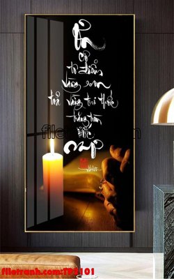 File in mica File tranh thư pháp TP2101 (bản gốc) sắc sảo