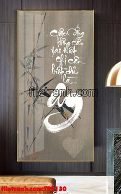 File in ấn chuyên nghiệp File tranh thư pháp TP2130 (file gốc)