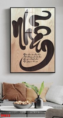 File tranh gốc in trần nhà File tranh thư pháp TP853 3D