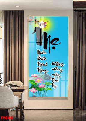 File gốc File tranh thư pháp TP888 (cho in UV) siêu nét