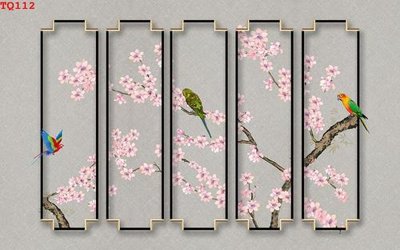 Download file File tranh tứ quý TQ112 (gốc) in mica cao cấp