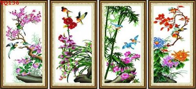 Download file File tranh tứ quý TQ136 (gốc) cho xưởng in