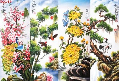 Tải file File tranh tứ quý TQ143 (ảnh gốc) in tranh kính