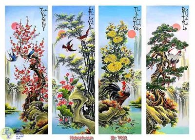 Tải xuống file tranh gốc File tranh tứ quý TQ31 (PSD/TIFF)
