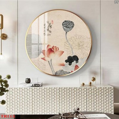 Tải file File tranh tròn hoa sen TRR113 (gốc) làm tranh treo tường