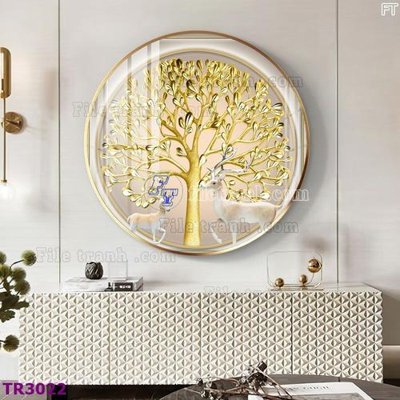 File ảnh gốc File tranh tròn hiện đại TR3022 (chuyên in mica)